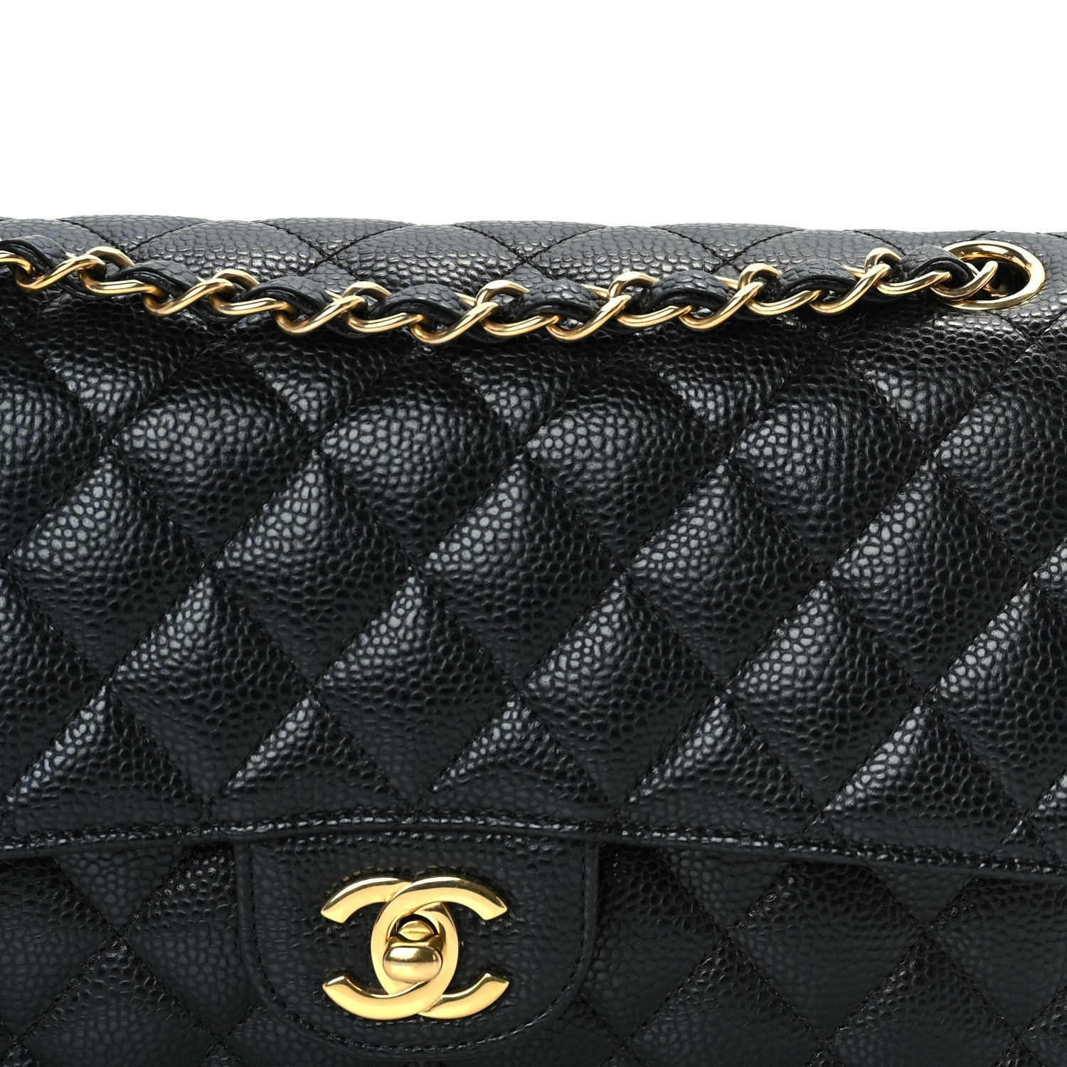 Chanel Caviar Quilted Medium Double Flap Black