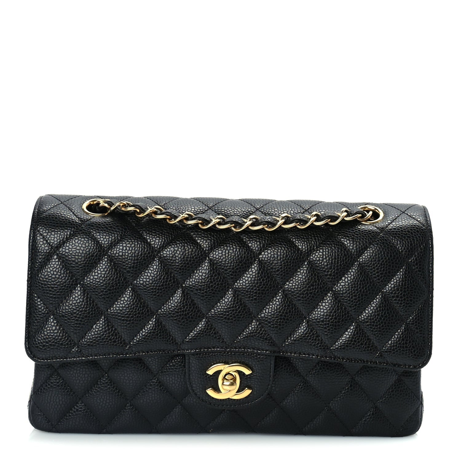 Chanel Caviar Quilted Medium Double Flap Black