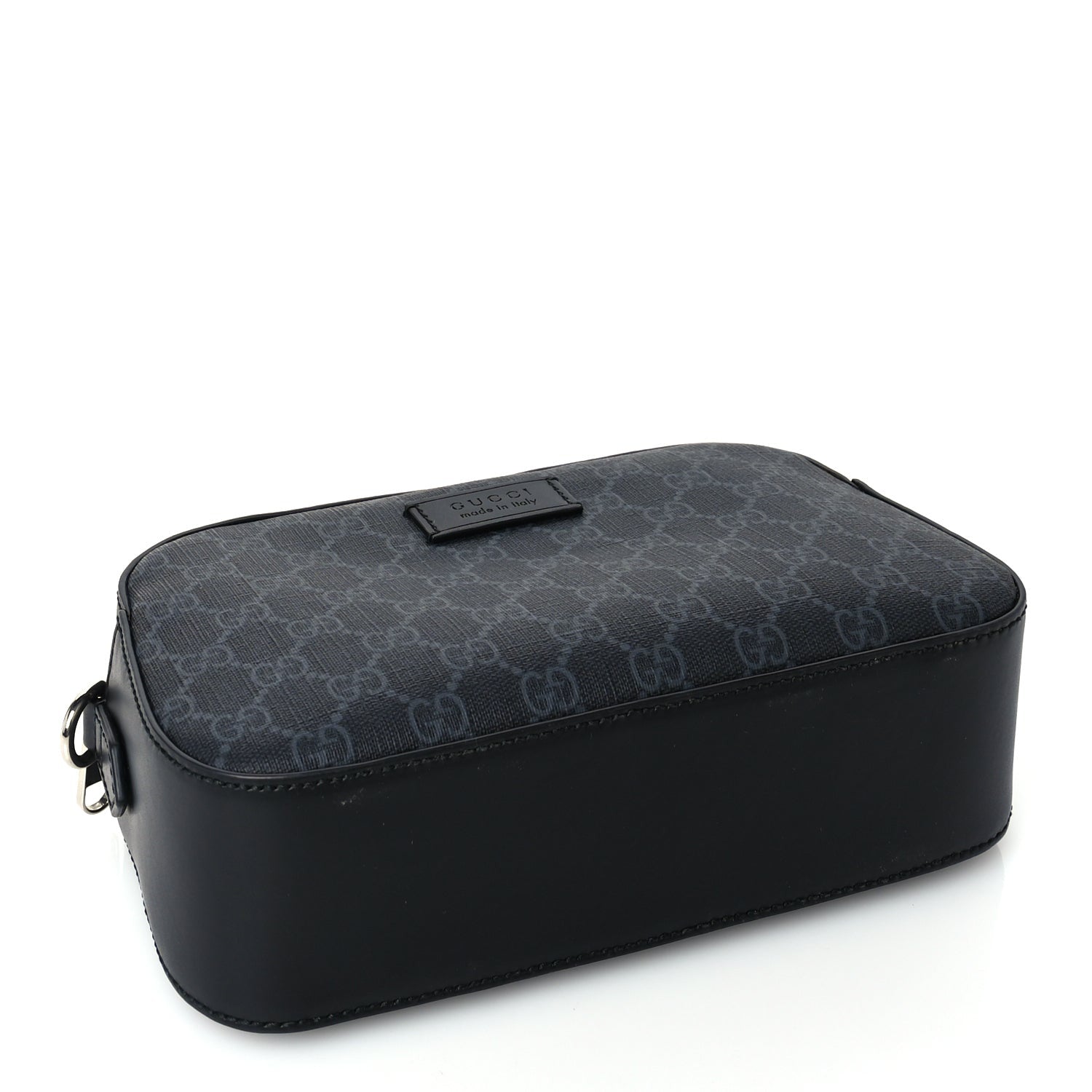 Gucci GG Supreme Monogram Web Shoulder Bag Black