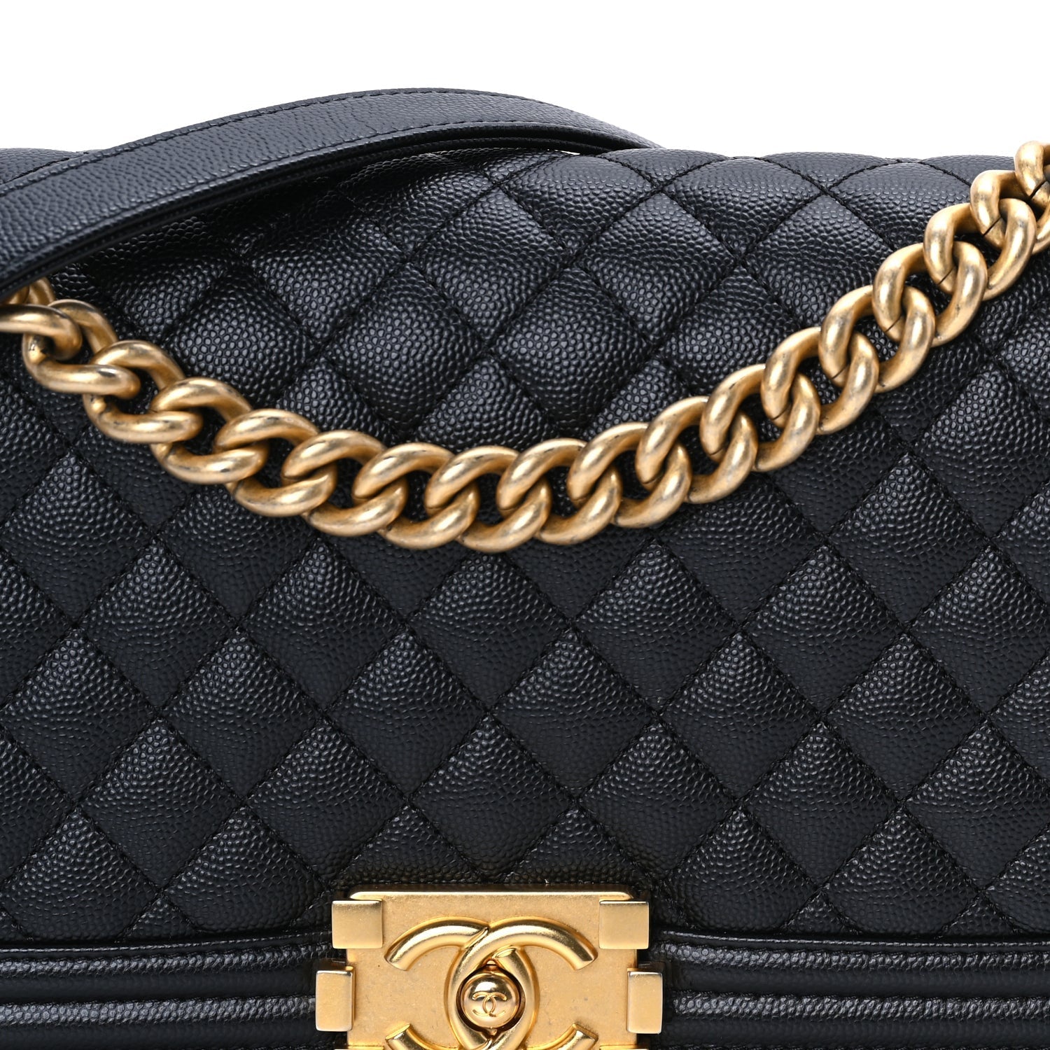 Chanel Caviair New Medium Boy Flap Bag Black