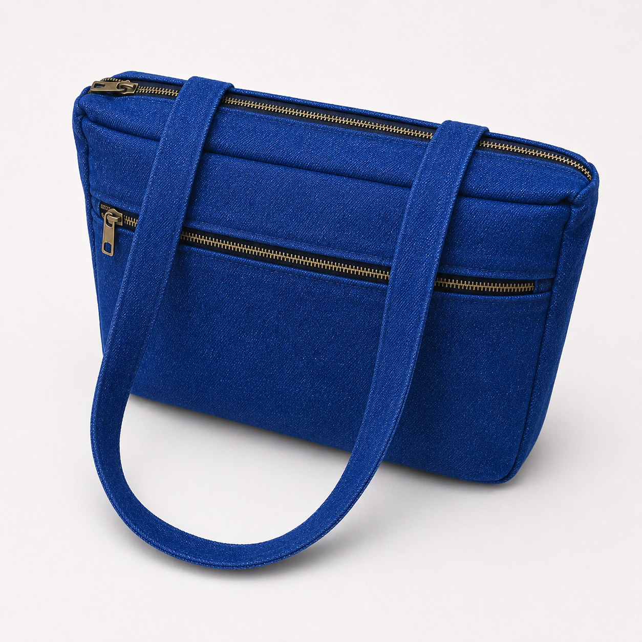 Blue Everyday Zip Tote Bag