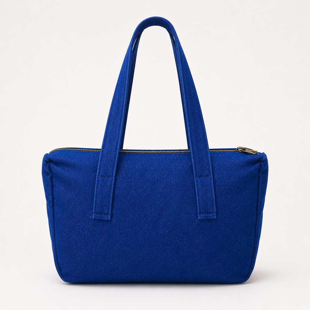 Blue Everyday Zip Tote Bag