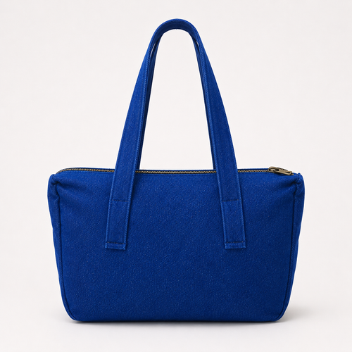 Blue Everyday Zip Tote Bag